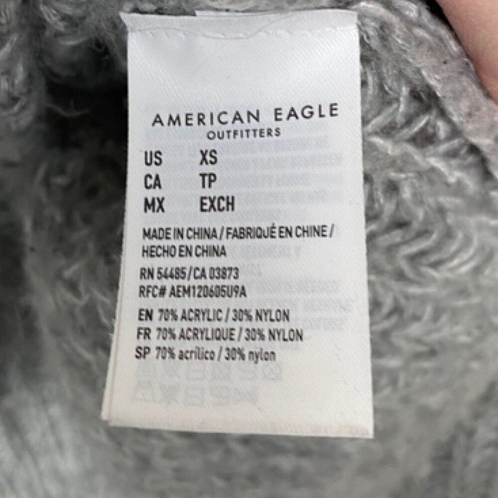 American Eagle | Grey Knit Pullover Sweater Size … - image 5